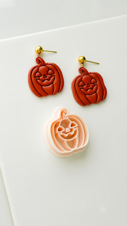 Pumpkin Jack Cutter: Jack O Lantern Face Shape for Polymer Clay
