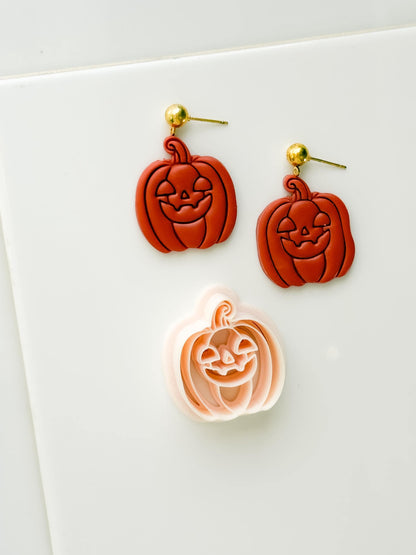 Pumpkin Jack Cutter: Jack O Lantern Face Shape for Polymer Clay