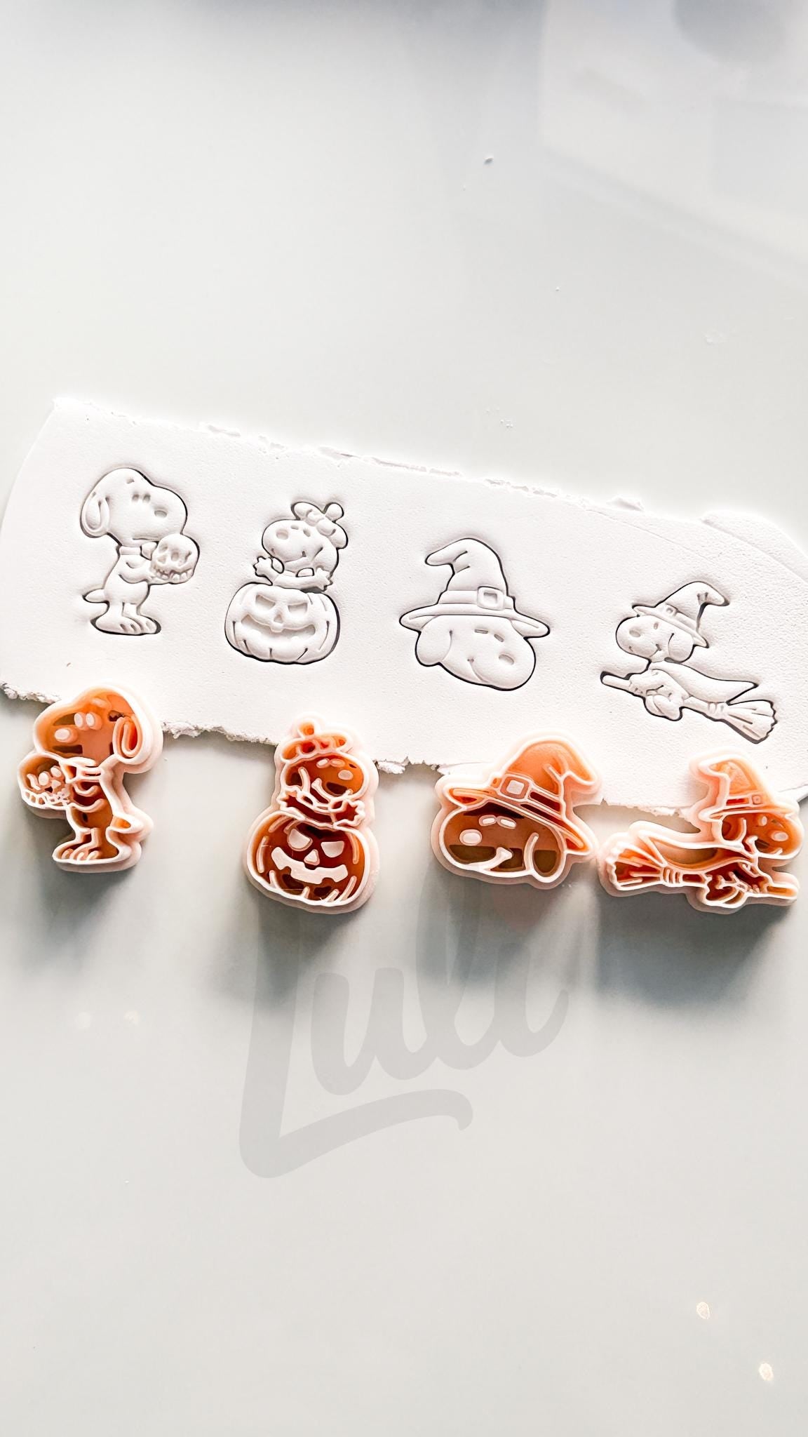 Charlie's Dog Cutter: Halloween Character Set for Polymer Clay