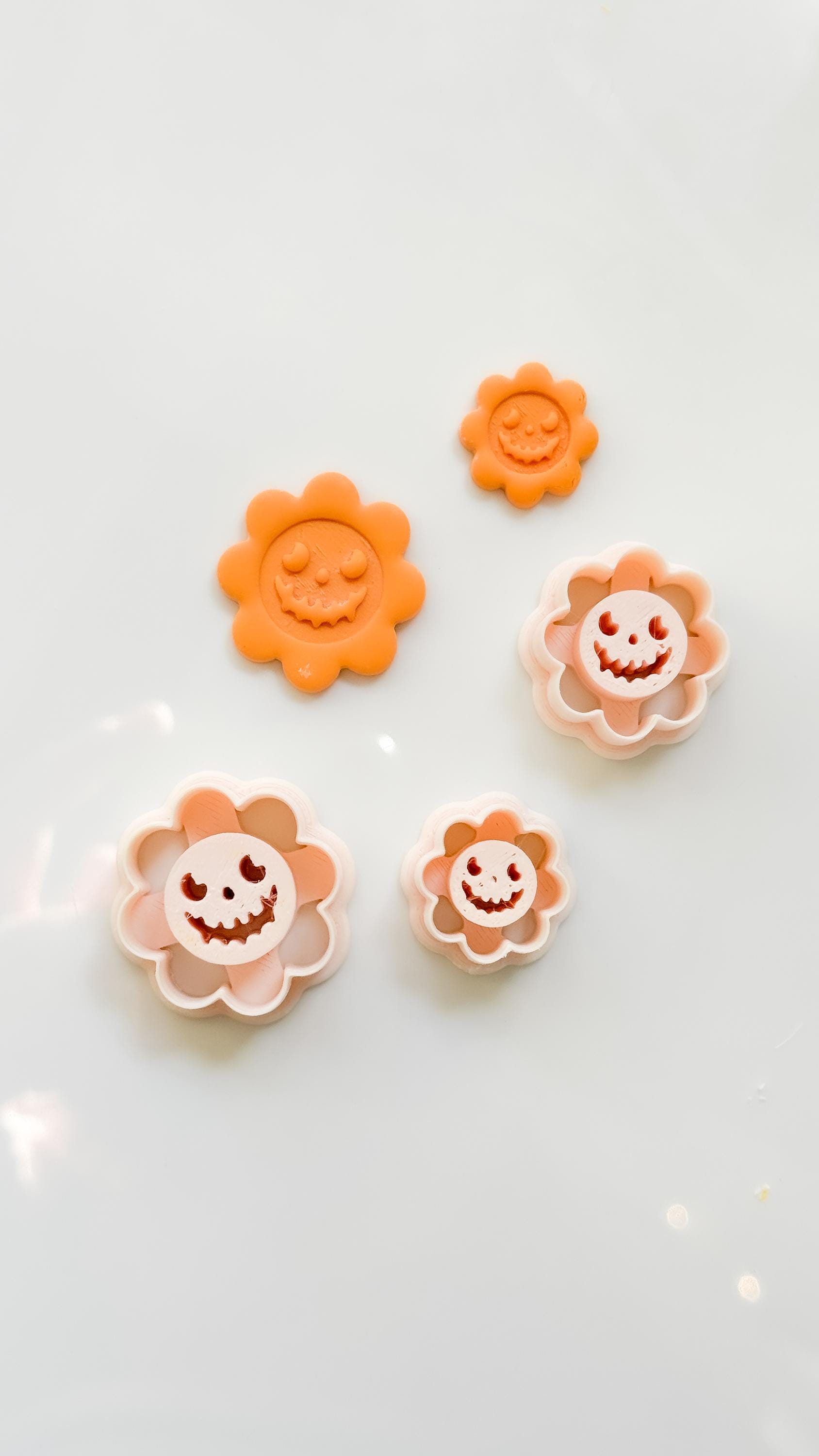 Jack-o-Daisy Cutter: Halloween Flower Shapes for Polymer Clay