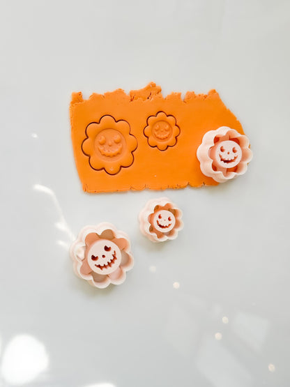 Jack-o-Daisy Cutter: Halloween Flower Shapes for Polymer Clay