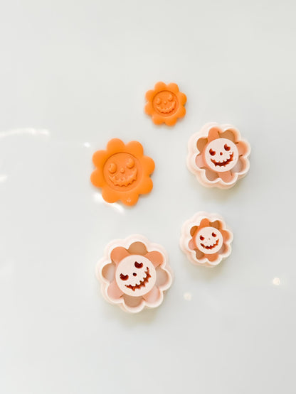 Jack-o-Daisy Cutter: Halloween Flower Shapes for Polymer Clay