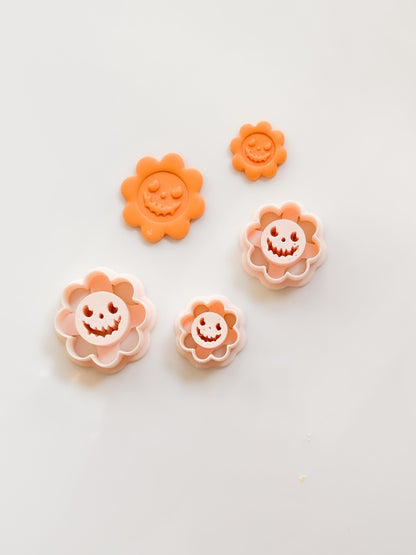 Jack-o-Daisy Cutter: Halloween Flower Shapes for Polymer Clay