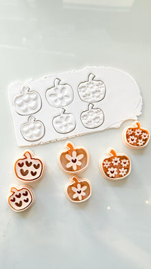 Pretty Pumpkins Cutter Set: Floral and Heart Pumpkin Shapes for Polymer Clay
