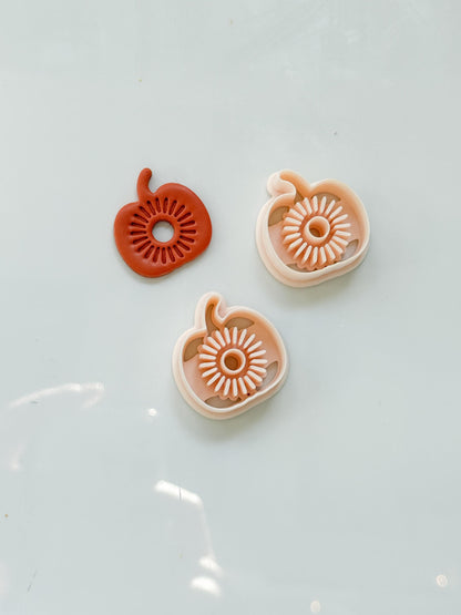 Pumpkin Blossom Cutter: Floral Pumpkin Dangle for Polymer Clay