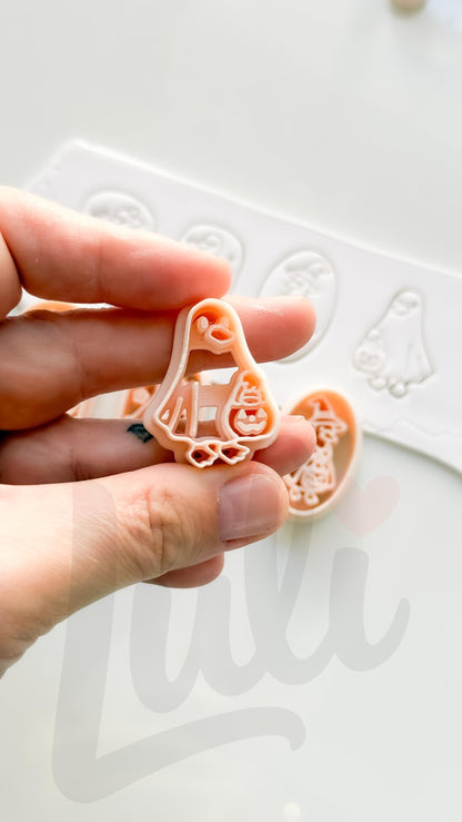 Pumpkin Duck Parade Cutter: Halloween Duck Trio for Polymer Clay