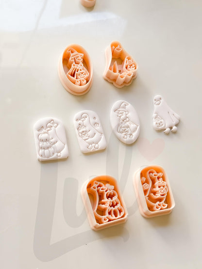 Pumpkin Duck Parade Cutter: Halloween Duck Trio for Polymer Clay