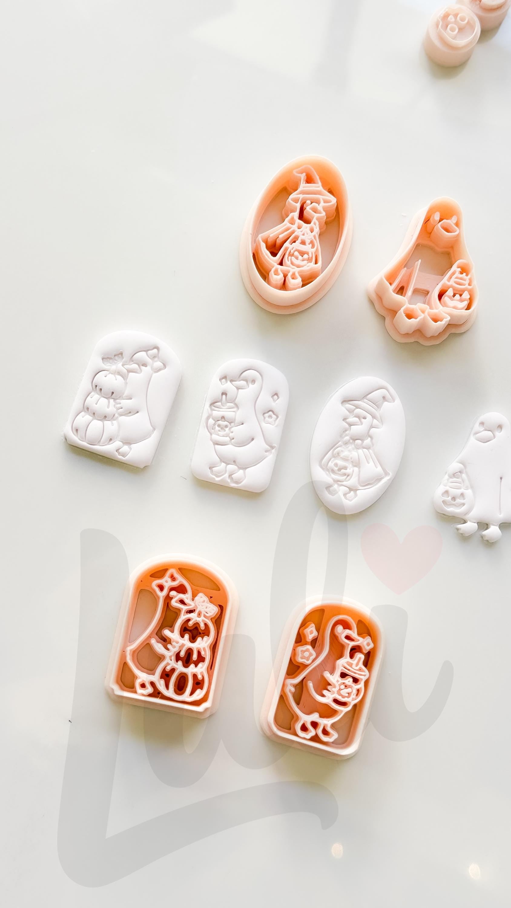 Pumpkin Duck Parade Cutter: Halloween Duck Trio for Polymer Clay