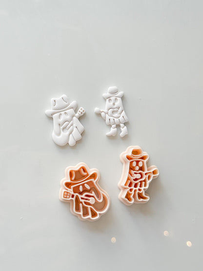 Guitarist Ghost Cutter: Musical Halloween Character for Polymer Clay