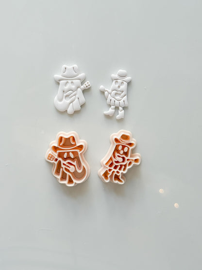 Guitarist Ghost Cutter: Musical Halloween Character for Polymer Clay