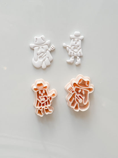 Guitarist Ghost Cutter: Musical Halloween Character for Polymer Clay