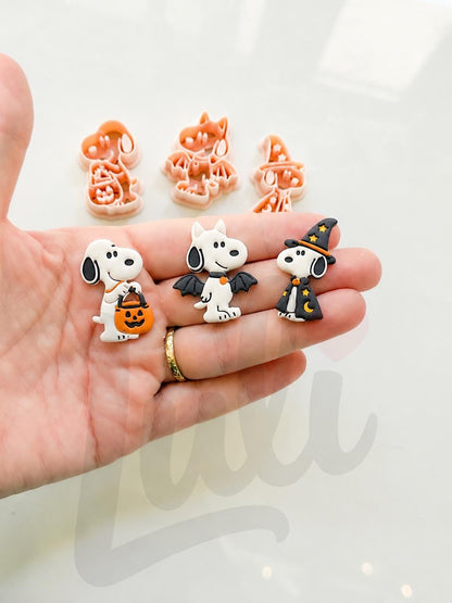 Charlie's Dog Cutters: Halloween Character Set for Polymer Clay