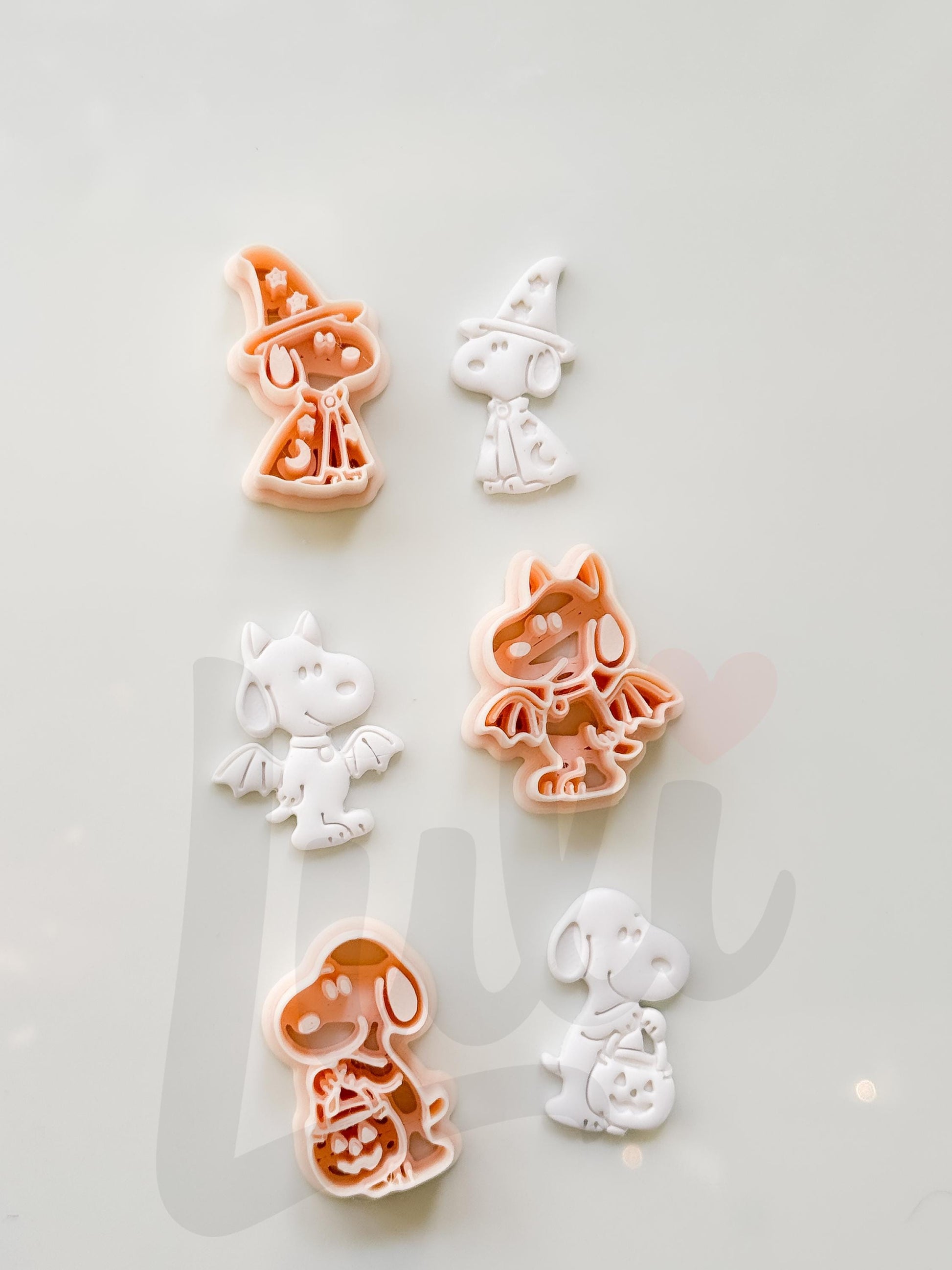 Charlie's Dog Cutters: Halloween Character Set for Polymer Clay