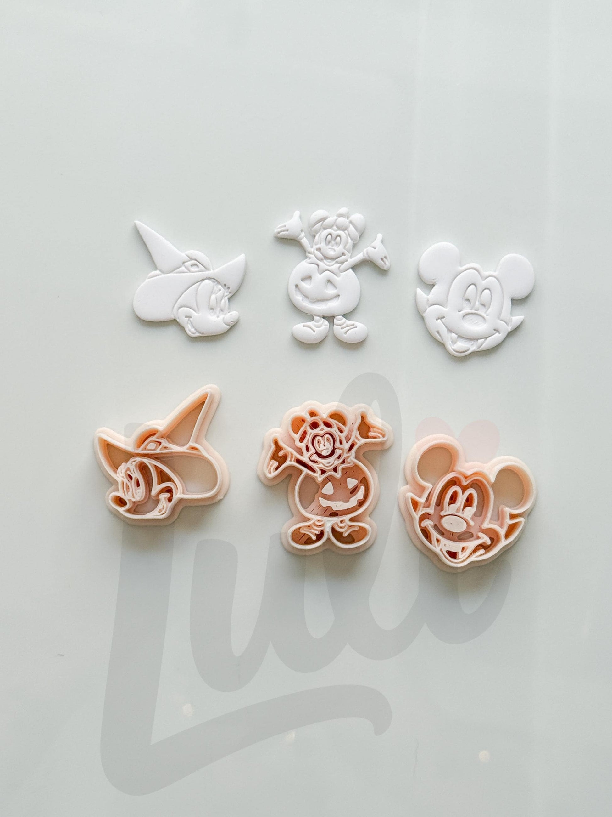 Halloween Mouse Set Cutter: Witch Vampire Pumpkin Characters for Polymer Clay