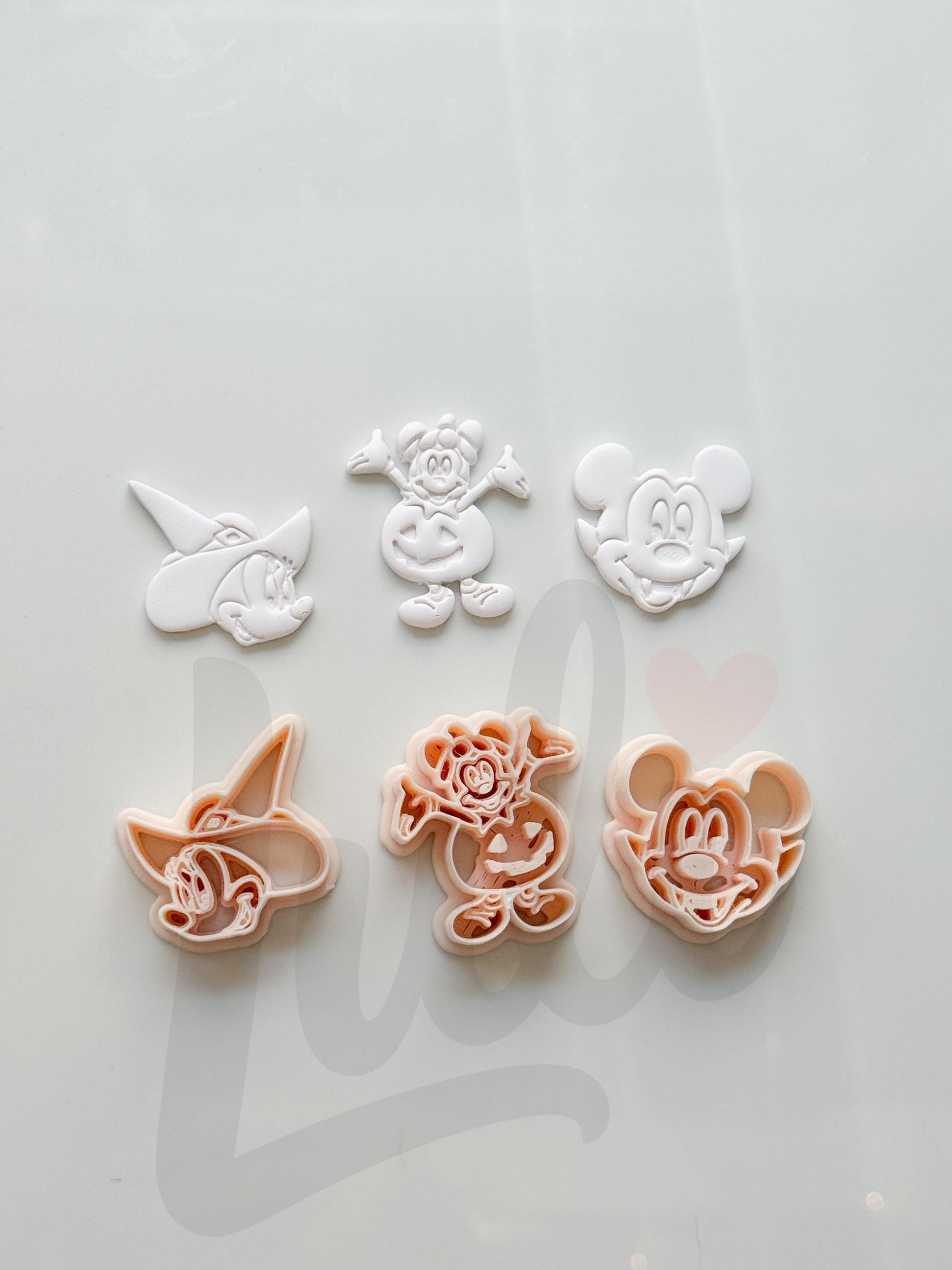 Halloween Mouse Set Cutter: Witch Vampire Pumpkin Characters for Polymer Clay