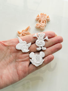 Halloween Mouse Set Cutter: Witch Vampire Pumpkin Characters for Polymer Clay