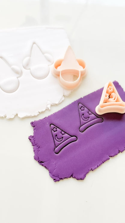 Wizard Mouse Cutter: Sorcerer Hat Character for Polymer Clay