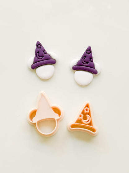 Wizard Mouse Cutter: Sorcerer Hat Character for Polymer Clay
