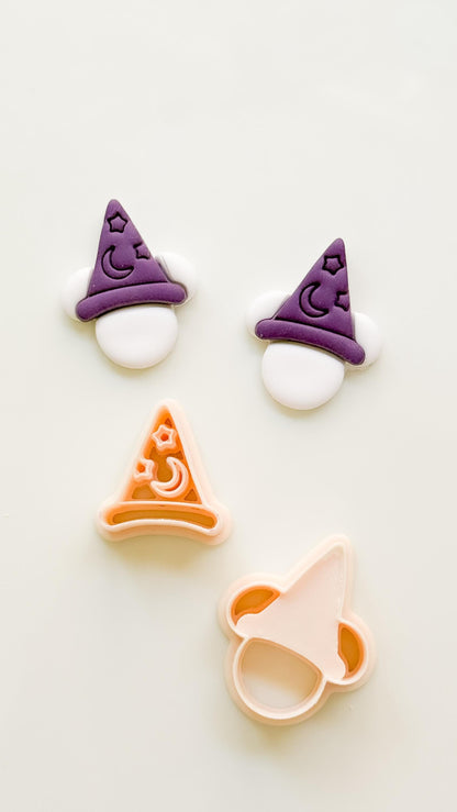 Wizard Mouse Cutter: Sorcerer Hat Character for Polymer Clay