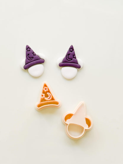 Wizard Mouse Cutter: Sorcerer Hat Character for Polymer Clay