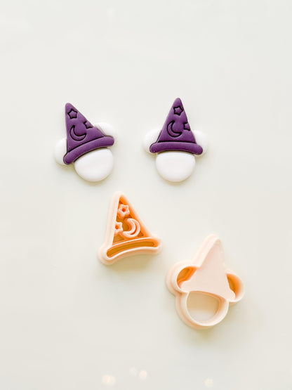 Wizard Mouse Cutter: Sorcerer Hat Character for Polymer Clay