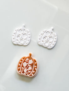 Bloomed Pumpkin Cutter: Floral Autumn Jack O Lantern for Polymer Clay