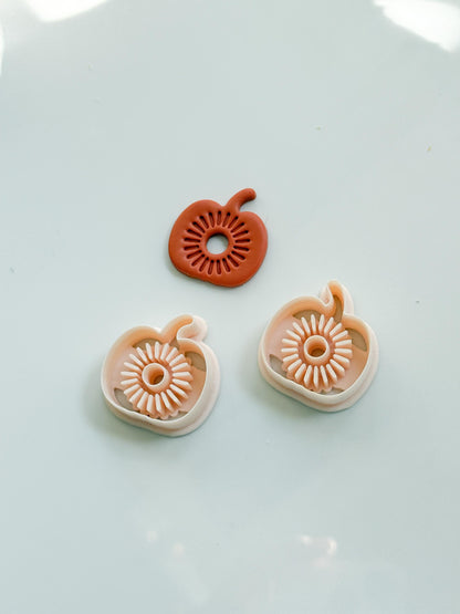 Pumpkin Blossom Cutter: Floral Pumpkin Dangle for Polymer Clay