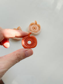 Pumpkin Blossom Cutter: Floral Pumpkin Dangle for Polymer Clay