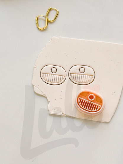 Earthy Earring Cutters: Boho Arch Dangle Collection for Polymer Clay