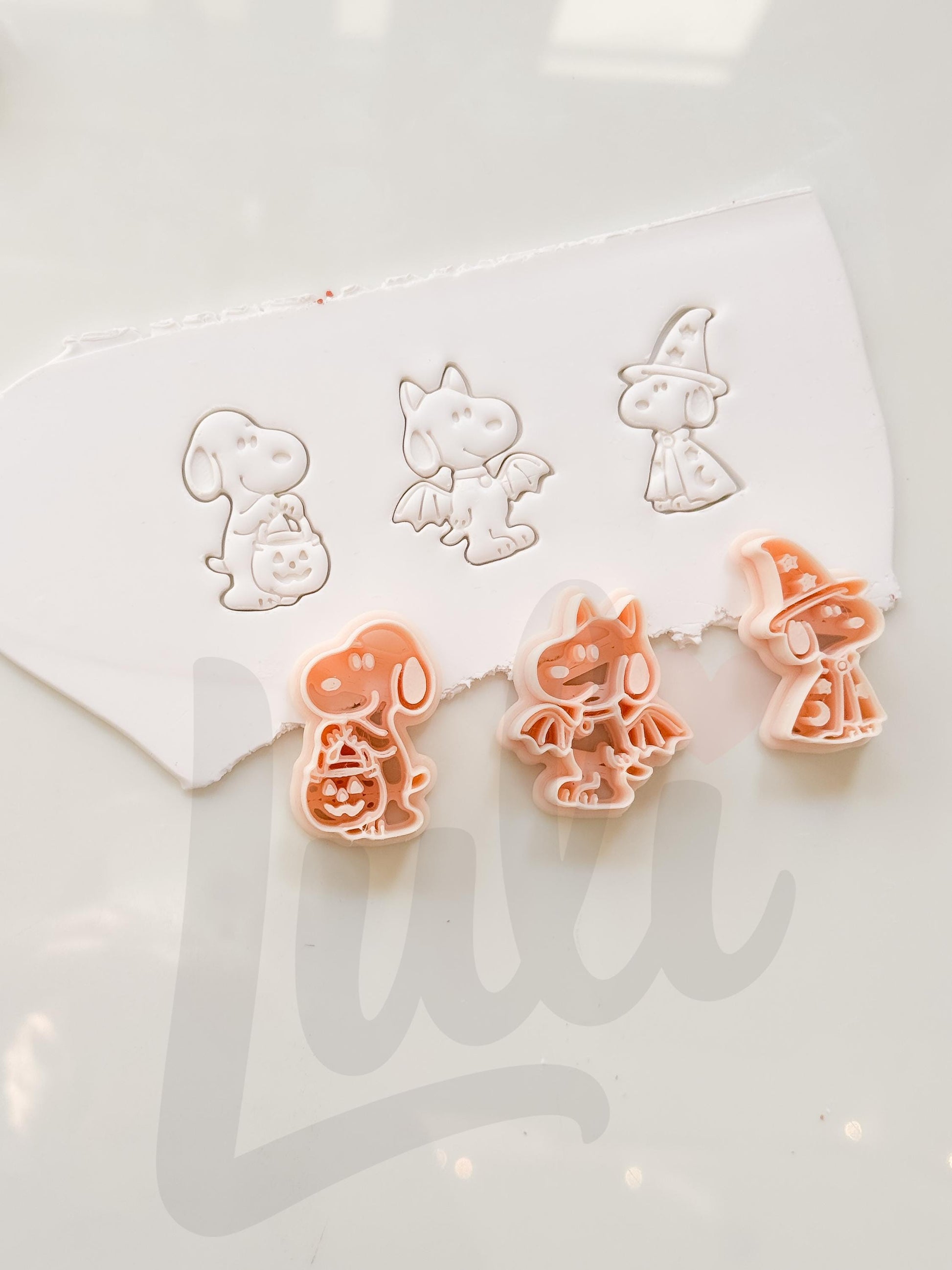 Charlie's Dog Cutters: Halloween Character Set for Polymer Clay