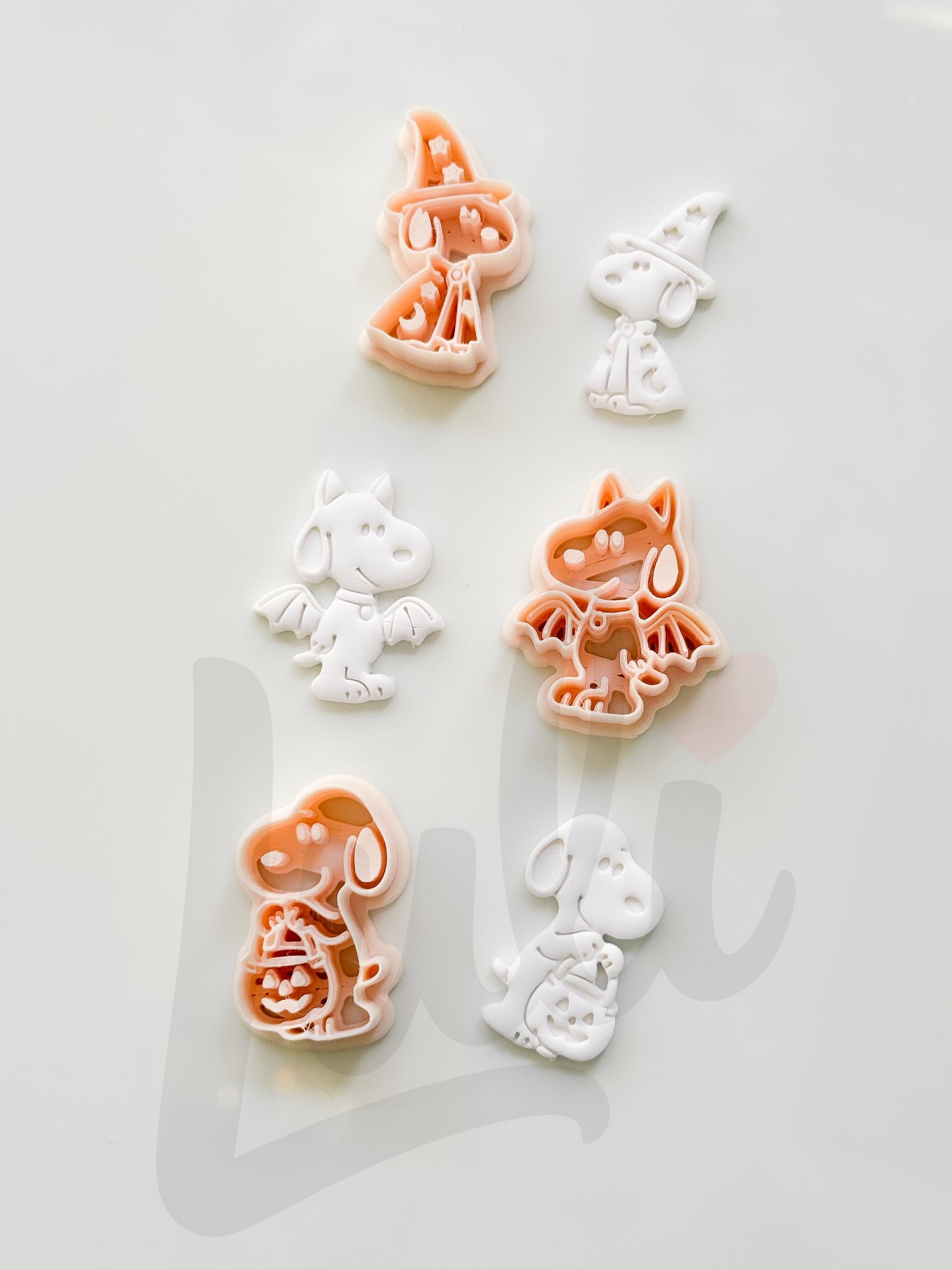 Charlie's Dog Cutters: Halloween Character Set for Polymer Clay