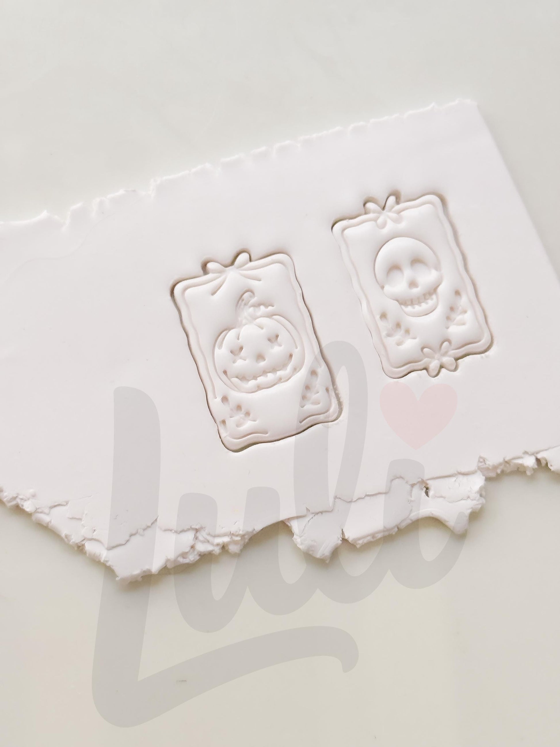 Haunted Frame Cutters: Pumpkin Skull Designs for Polymer Clay