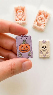 Haunted Frame Cutters: Pumpkin Skull Designs for Polymer Clay