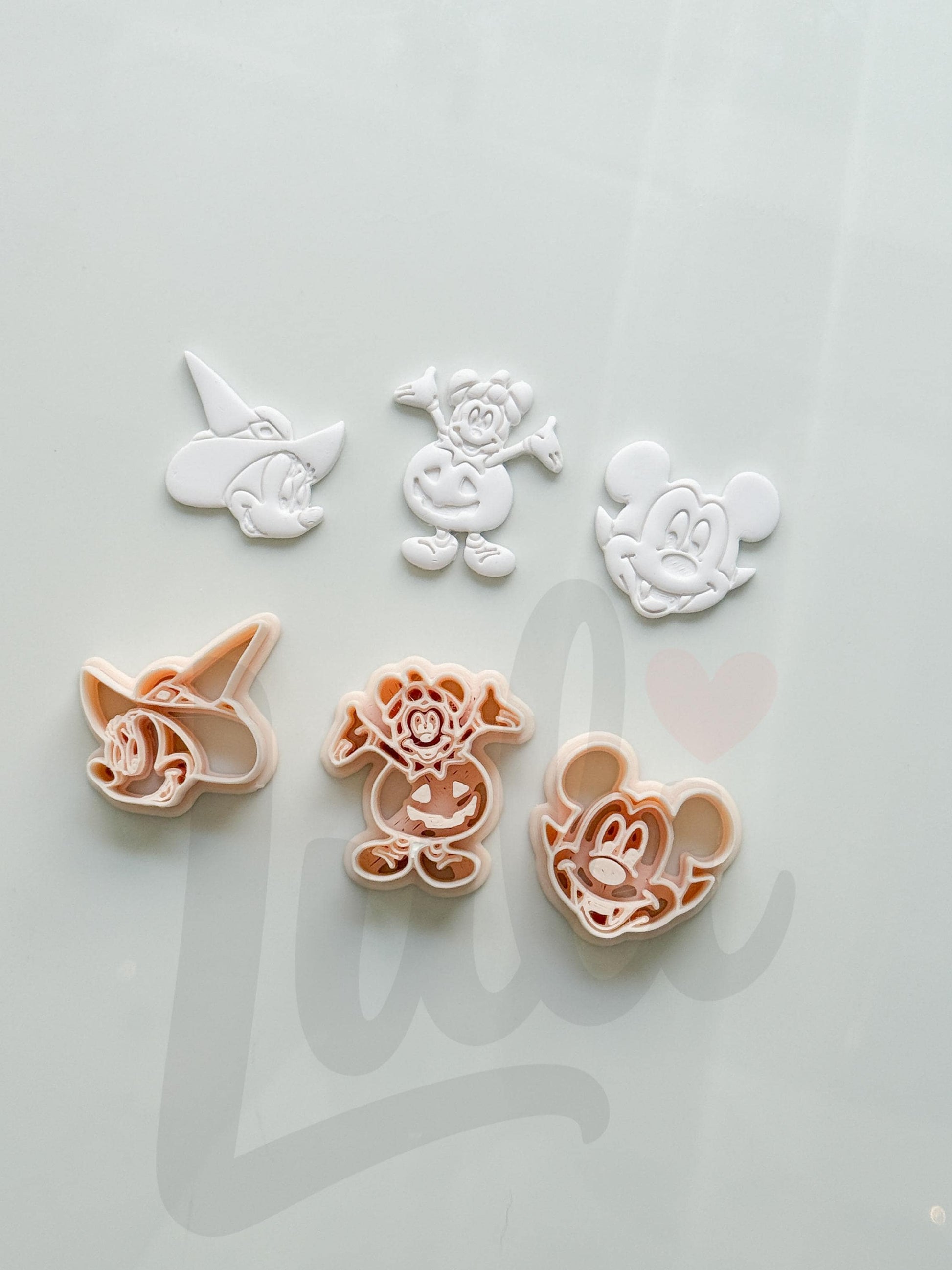 Halloween Mouse Set Cutter: Witch Vampire Pumpkin Characters for Polymer Clay