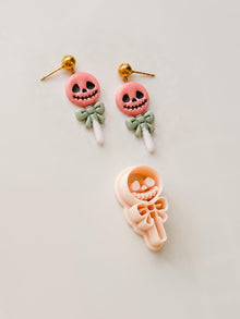 Jack Candy Cutter: Skull Lollipop Halloween Shape for Polymer Clay