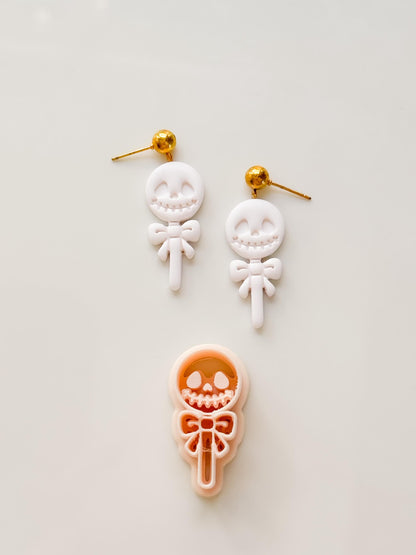 Jack Candy Cutter: Skull Lollipop Halloween Shape for Polymer Clay