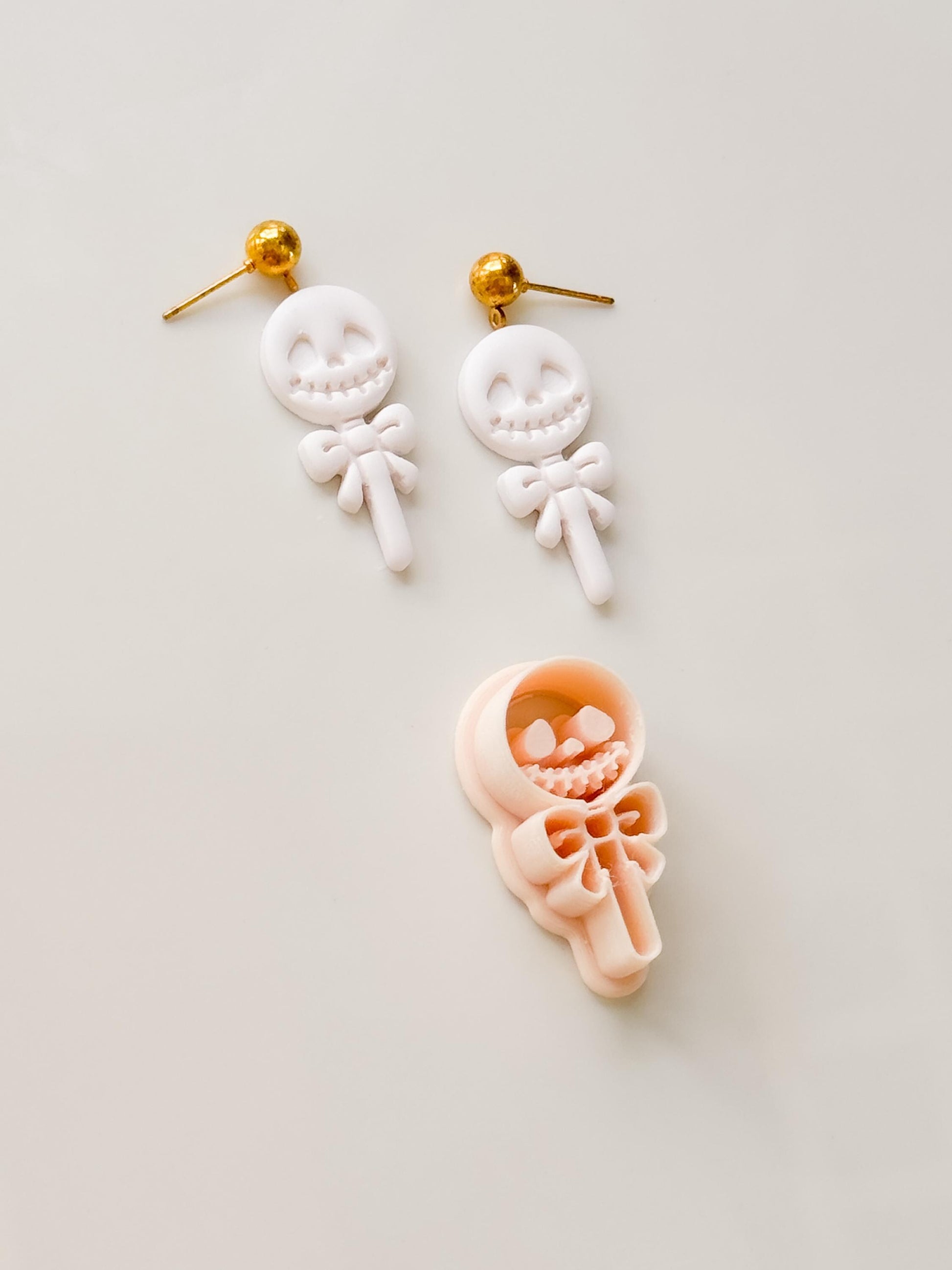 Jack Candy Cutter: Skull Lollipop Halloween Shape for Polymer Clay