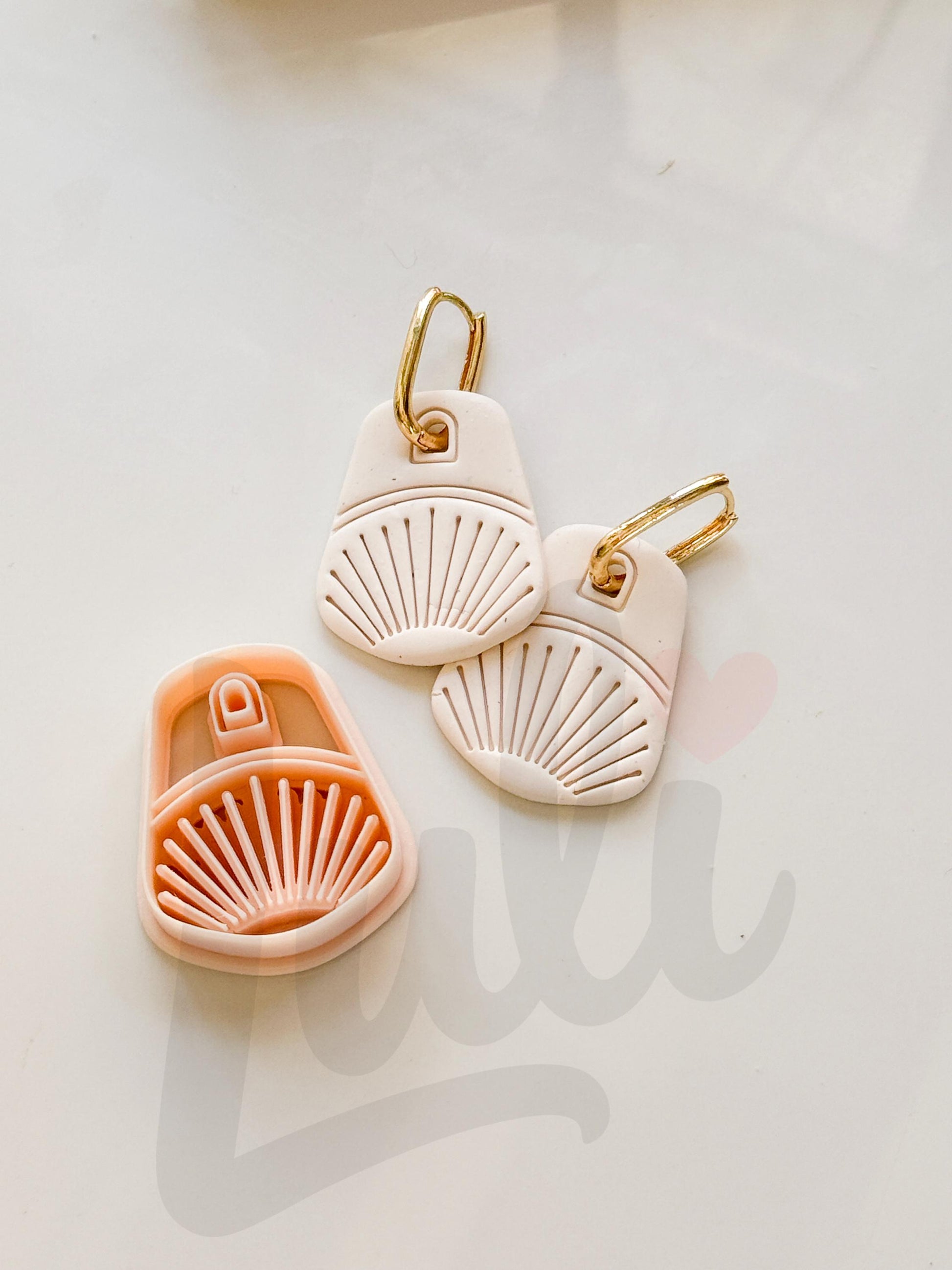 Earthy Earring Cutters: Boho Arch Dangle Collection for Polymer Clay