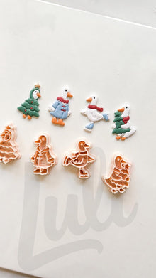 Christmas Duck Cutters: Holiday Waterfowl Shapes for Polymer Clay