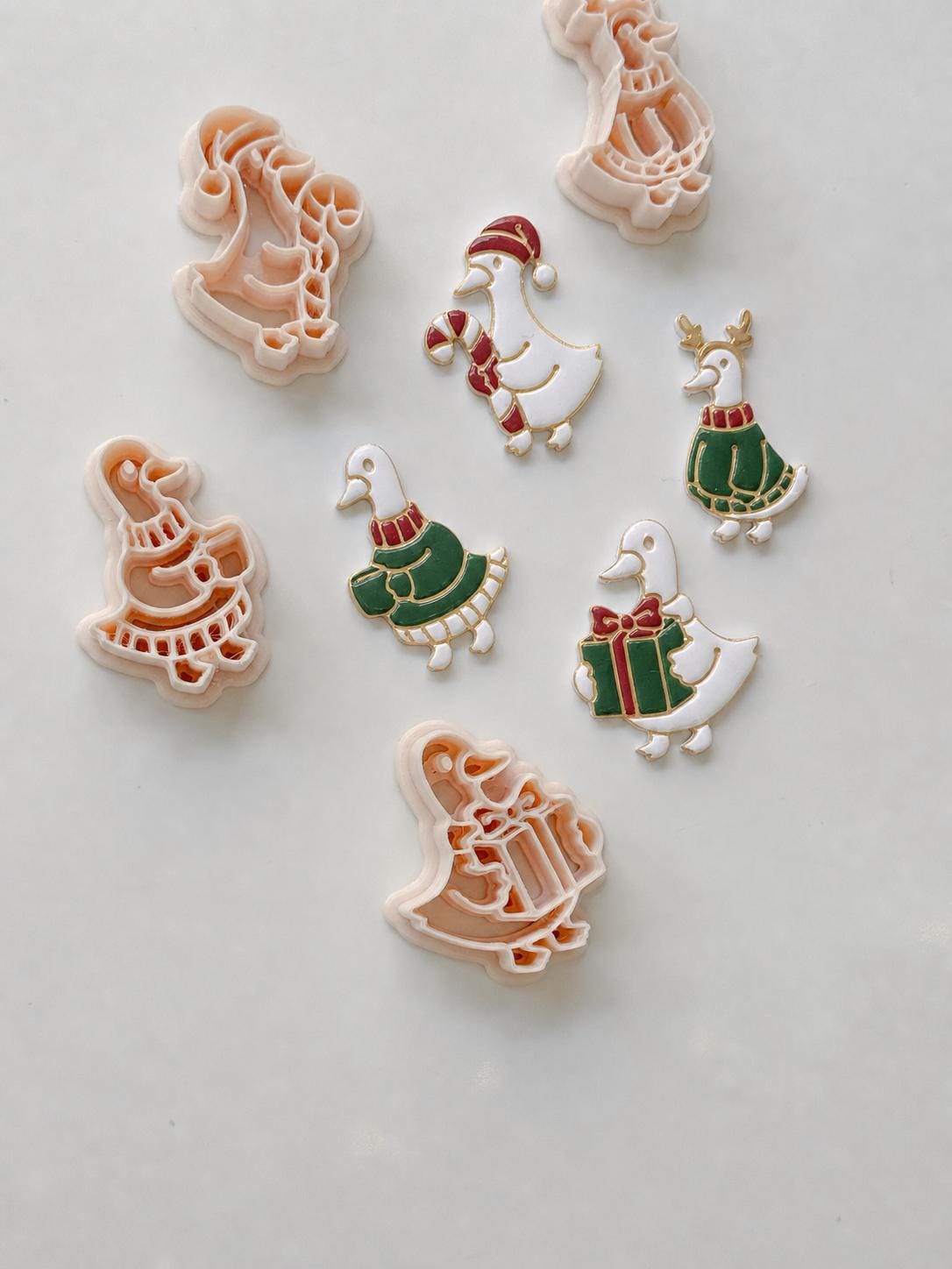 Winter Duck Cutters: Seasonal Bird Shapes for Polymer Clay