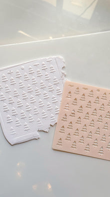Christmas Tree Stencil: Evergreen Pattern for Polymer Clay