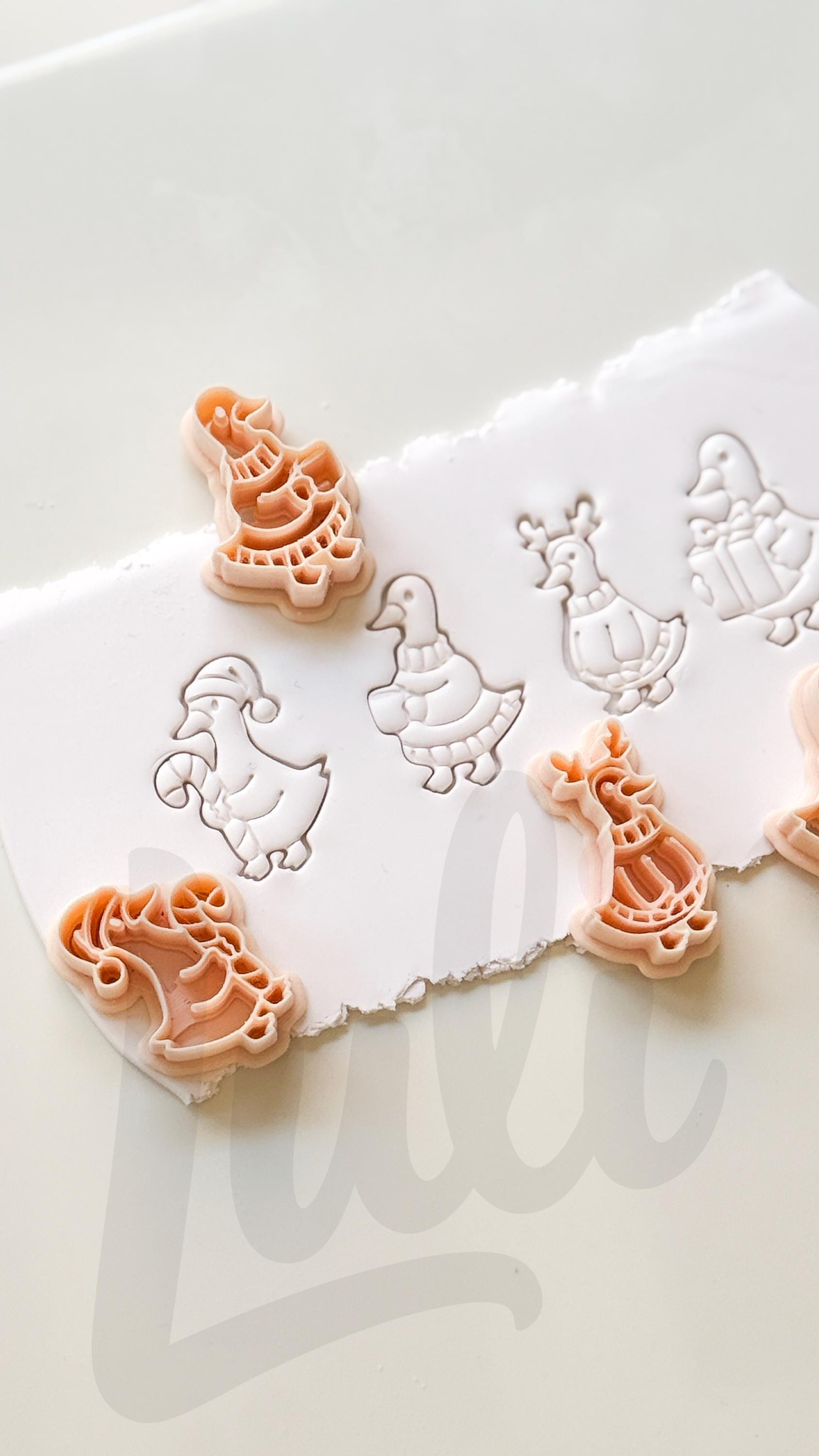 Winter Duck Cutters: Seasonal Bird Shapes for Polymer Clay
