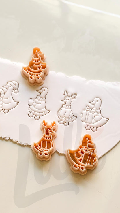 Winter Duck Cutters: Seasonal Bird Shapes for Polymer Clay