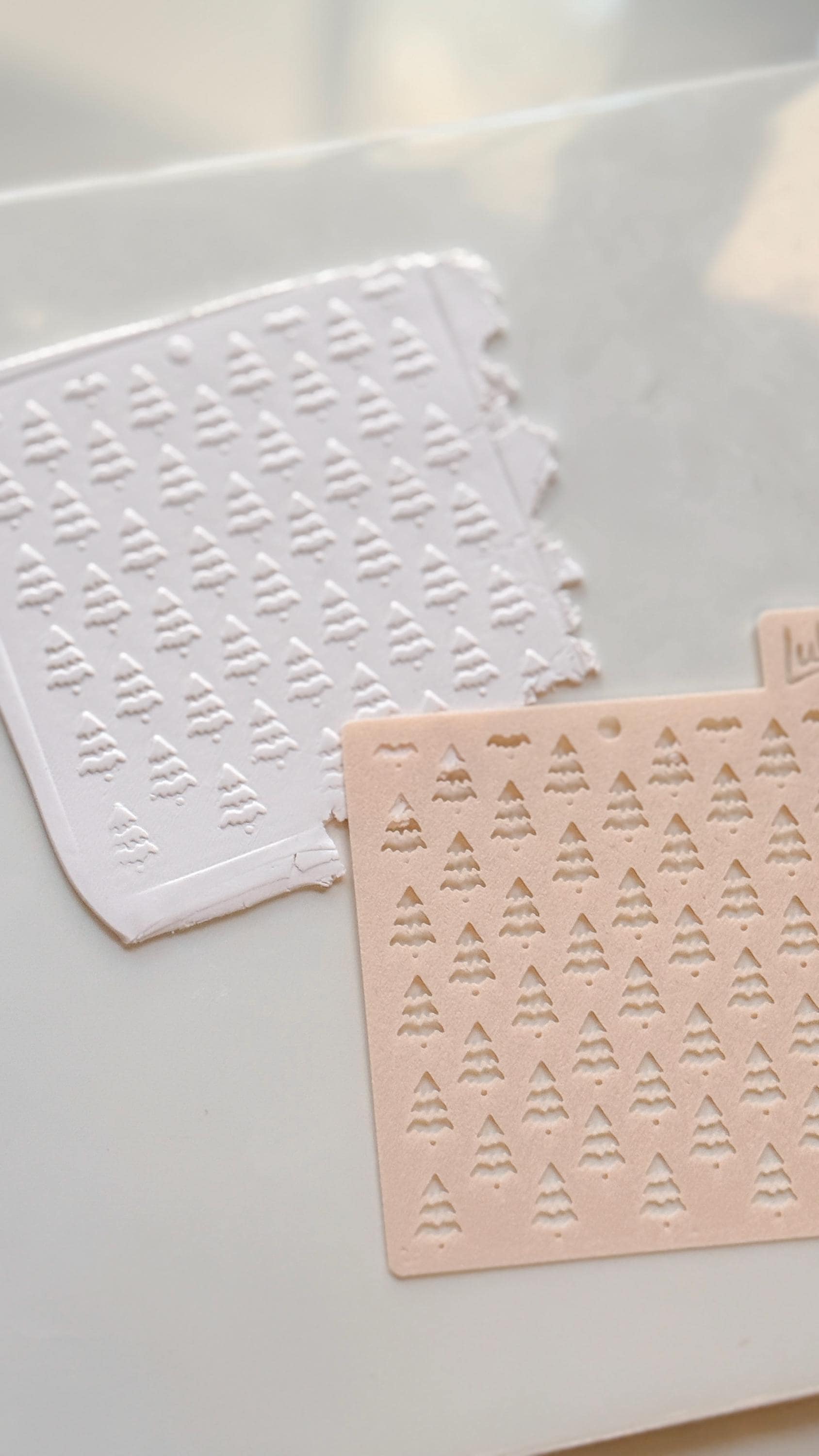 Christmas Tree Stencil: Evergreen Pattern for Polymer Clay