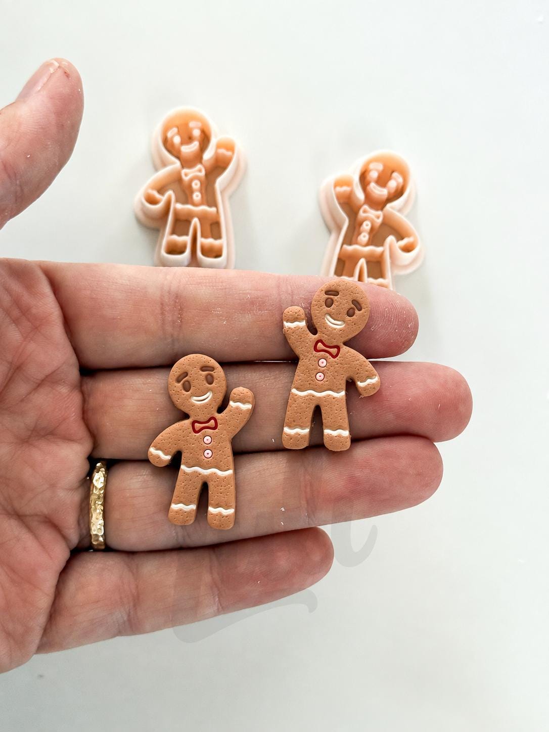 Gingerbread Boy Cutter: Holiday Cookie Character Shape for Polymer Clay| Preppy Christmas