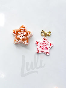 Christmas Cookie Star Cutter: Snowflake Motif for Polymer Clay| Preppy Christmas
