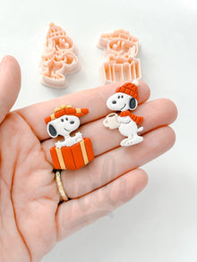 Charlie's Dog in Winter Cutter: Seasonal Puppy Shape for Polymer Clay| Preppy Christmas