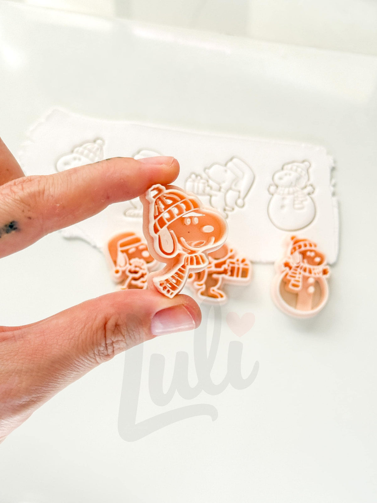 Christmas Charlie's Dog Cutter: Festive Canine Designs for Polymer Clay| Preppy Christmas