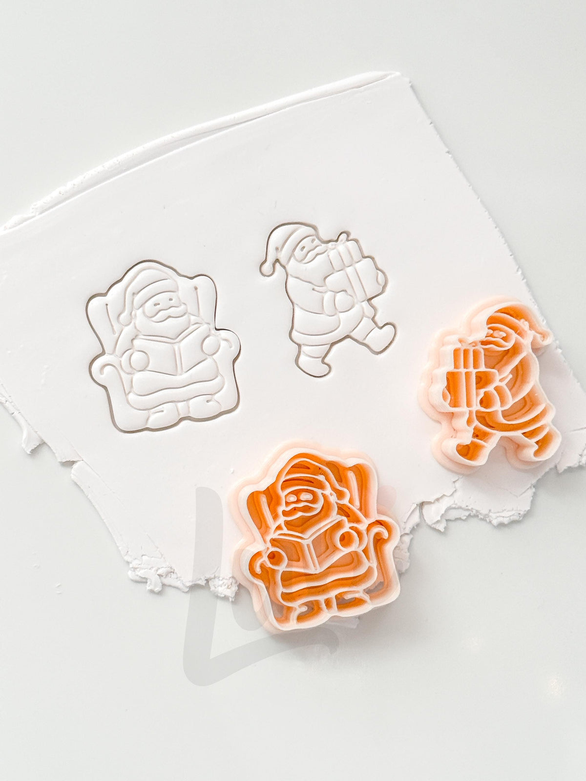 Santa Set Cutter: Gift Bearing Characters for Polymer Clay| Preppy Christmas