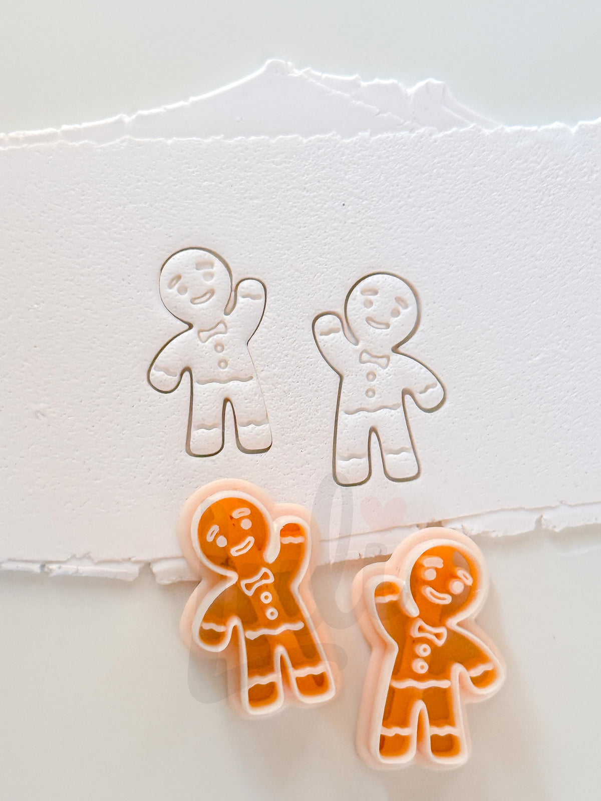 Gingerbread Boy Cutter: Holiday Cookie Character Shape for Polymer Clay| Preppy Christmas